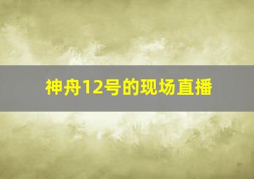 神舟12号的现场直播