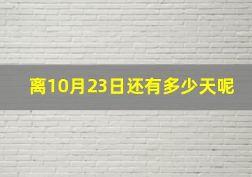 离10月23日还有多少天呢