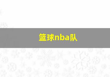 篮球nba队