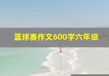 篮球赛作文600字六年级