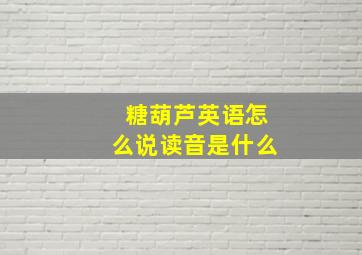 糖葫芦英语怎么说读音是什么