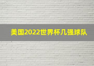 美国2022世界杯几强球队