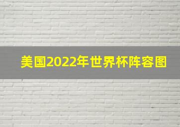 美国2022年世界杯阵容图