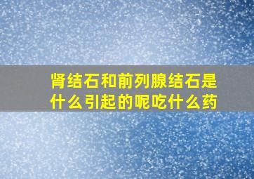 肾结石和前列腺结石是什么引起的呢吃什么药