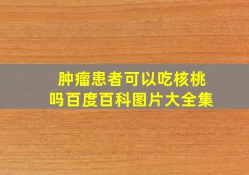 肿瘤患者可以吃核桃吗百度百科图片大全集