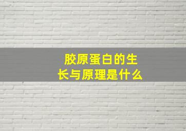 胶原蛋白的生长与原理是什么