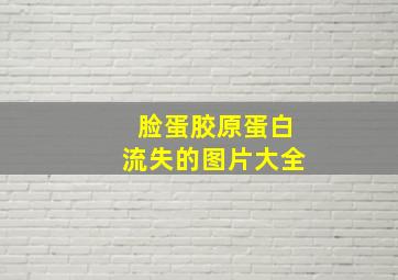 脸蛋胶原蛋白流失的图片大全