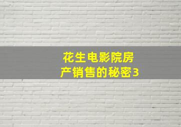 花生电影院房产销售的秘密3