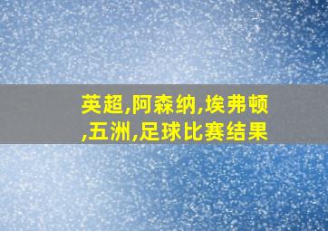 英超,阿森纳,埃弗顿,五洲,足球比赛结果