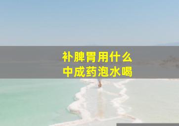 补脾胃用什么中成药泡水喝