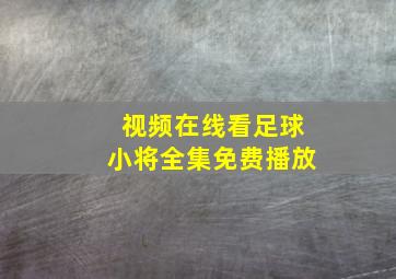 视频在线看足球小将全集免费播放