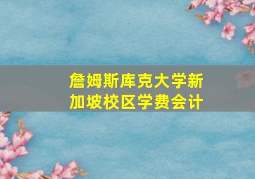 詹姆斯库克大学新加坡校区学费会计