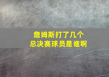 詹姆斯打了几个总决赛球员是谁啊