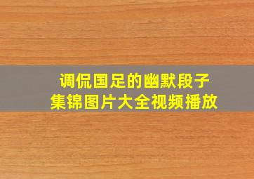 调侃国足的幽默段子集锦图片大全视频播放