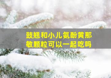 豉翘和小儿氨酚黄那敏颗粒可以一起吃吗