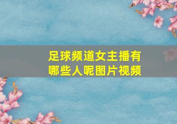 足球频道女主播有哪些人呢图片视频