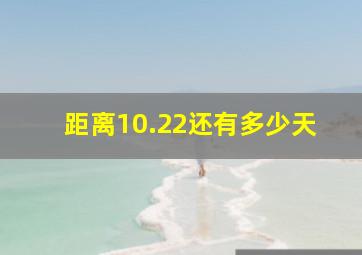 距离10.22还有多少天