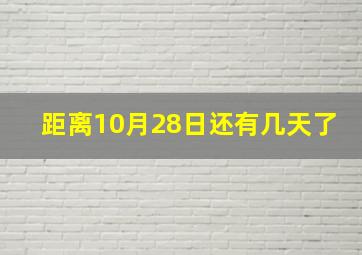 距离10月28日还有几天了