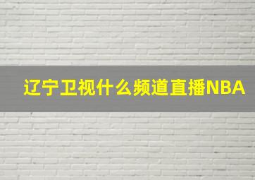 辽宁卫视什么频道直播NBA