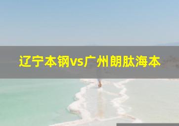 辽宁本钢vs广州朗肽海本