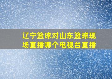 辽宁篮球对山东篮球现场直播哪个电视台直播