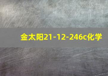 金太阳21-12-246c化学