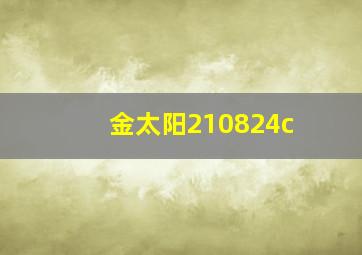 金太阳210824c