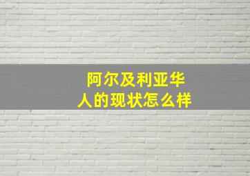 阿尔及利亚华人的现状怎么样