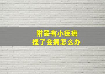 附睾有小疙瘩捏了会痛怎么办