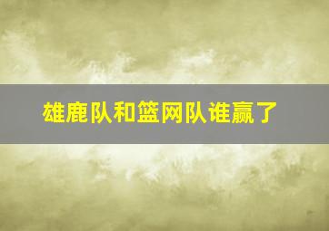 雄鹿队和篮网队谁赢了