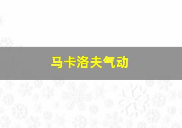 马卡洛夫气动