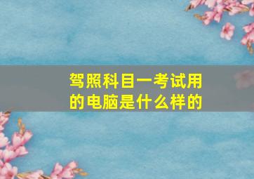 驾照科目一考试用的电脑是什么样的