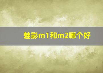 魅影m1和m2哪个好